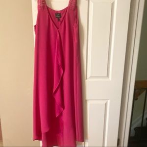 Adrianna Papell Size 12. Hi lo Beautiful shade of pink dress/ gown.price is firm